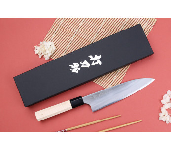 Faca de chef japonesa polida WS2 de 18 cm Naoki Mazaki 2