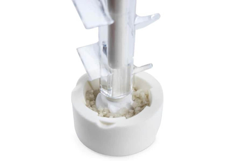 Moinho de sal manual acrílico branco Peugeot Molène 14cm