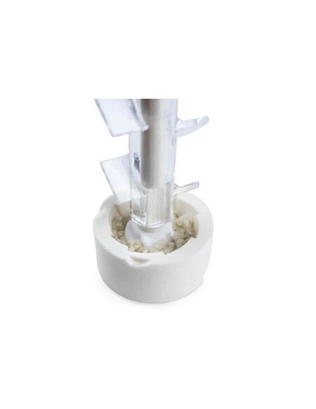 Peugeot Molène white acrylic manual salt mill 14cm