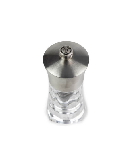 Molinillo de pimienta manual Peugeot Ouessant de acero inoxidable y acrílico 14cm