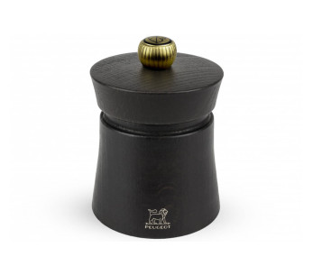 Molinillo de pimienta manual Peugeot Baya en madera de haya chocolate 8cm