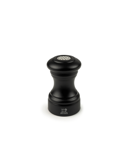 Salero Peugeot Bistro en madera de haya negra mate 9cm