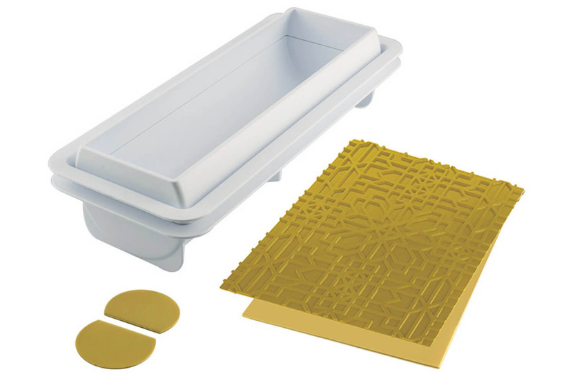 Silikomart Maya Log 3D Mould Kit 25x8x6.7cm + tarvikkeet