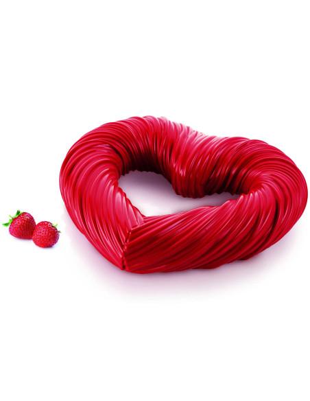 Silikomart Heartbeat corazón retorcido 3D molde de silicona
