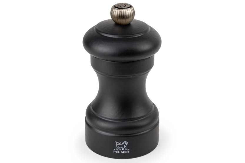 Peugeot Bistro manuell peppermølle i matt svart bøketre 10cm