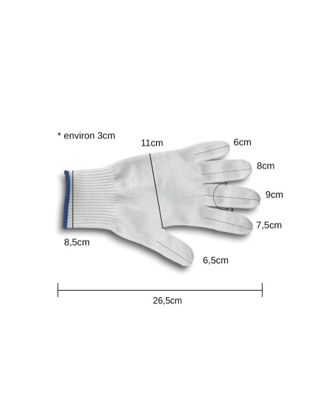 Victorinox Soft high cut resistant protective glove size L