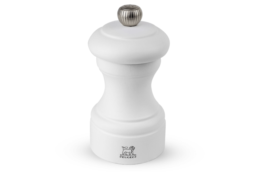 Peugeot Bistro handmatige droogzoutmolen in mat wit beukenhout 10cm