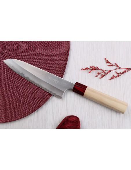 Cuchillo de cocinero tradicional japonés Masakage Yuki 18cm Shirogami 2