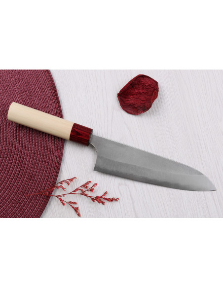 Masakage Yuki 18cm Shirogami 2 käsintehty japanilainen kokki ' s veitsi
