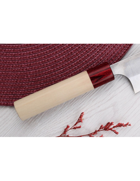 Cuchillo de cocinero tradicional japonés Masakage Yuki 18cm Shirogami 2