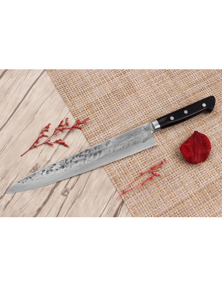 Fujiwara Maboroshi 27 cm sujihiki japansk håndlaget kniv