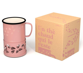 Cookut Sixtea te mugg med rosa ljus