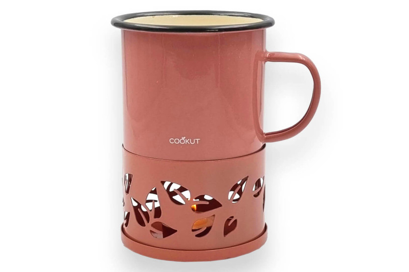 Tazza da tè con candela rosa Cookut Sixtea