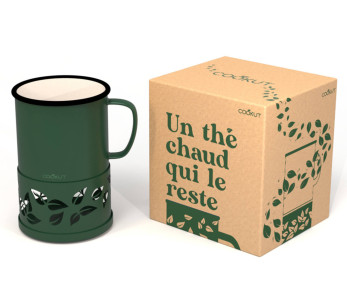 Cookut Sixtea vihreä kynttilä teetä muki
