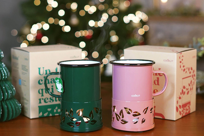 Chávena de chá com vela verde Cookut Sixtea