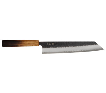 24cm käsintehty japanilainen Kiritsuke veitsi Yuzo Black AS poltettu tammi