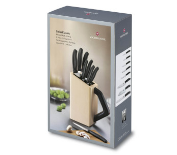 Victorinox SwissClassic block med 8 köksknivar 6.7173.8 2