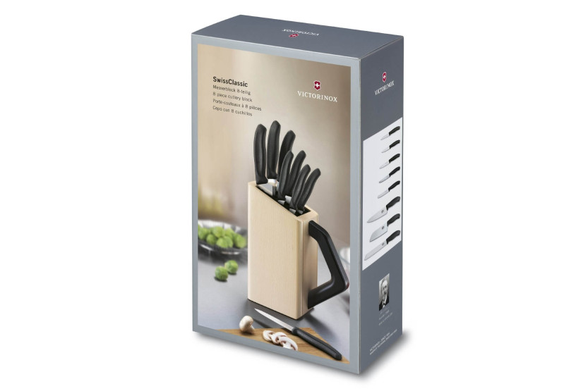 Victorinox SwissClassic blok van 8 keukenmessen 6.7173.8