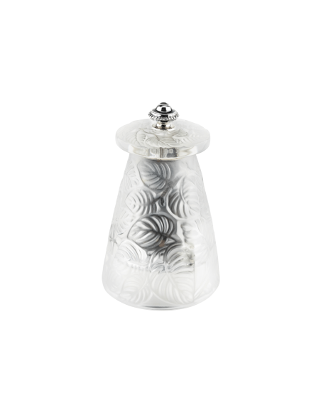 Gaveeske pepperkvern + 1 Peugeot Lalique saltkvern 9 cm krystallblader - Limited Edition