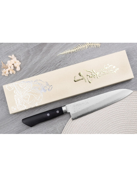 Masutani VG10 Damascus 18cm handmade Japanese chef ' s knife