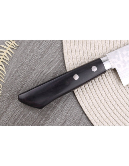 faca santoku cozinha 16,5cm japonesa artesanal Masutani VG10 Damas