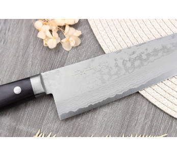 santokukniv 16,5cm Japonais artisanal Masutani VG10 Damas 2