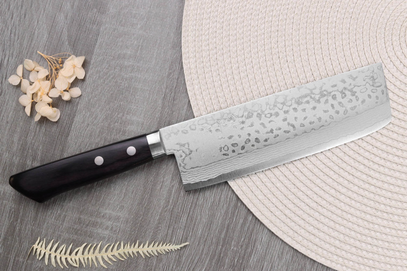 nakiri messer 16,5cm japonais artisanal Masutani VG10 Damas