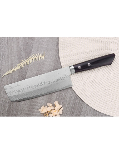 nakiri messer 16,5cm japonais artisanal Masutani VG10 Damas
