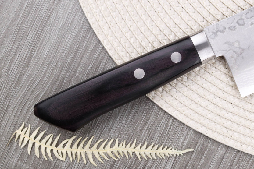 nakiri knife 16,5cm japonais artisanal Masutani VG10 Damas