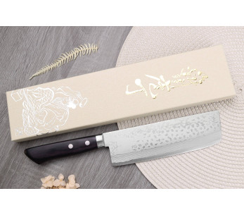 nakiri veitsi 16,5cm japonais artisanal Masutani VG10 Damas 2