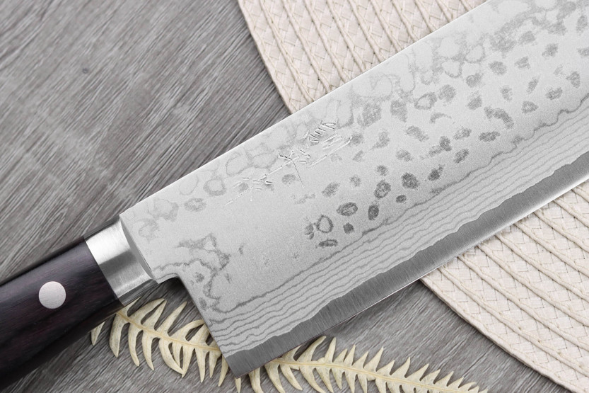 nakiri knife 16,5cm japonais artisanal Masutani VG10 Damas