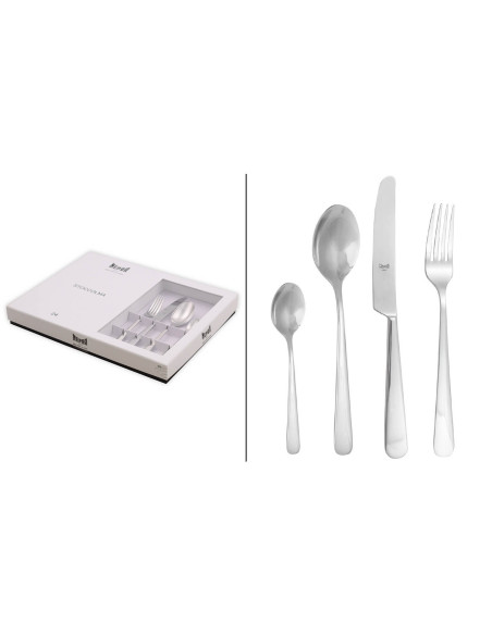Mepra Stoccolma set di posate da 24 pezzi in acciaio inox 18/10