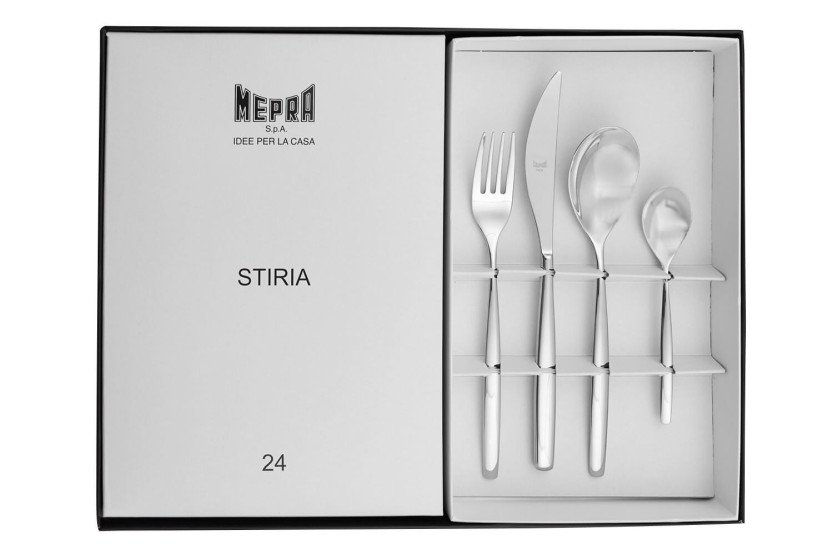 juego de cubiertos Mepra Stiria 24 piezas de acero inoxidable 18/10