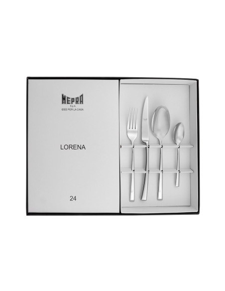 Mepra Lorena set di posate da 24 pezzi in acciaio inox 18/10