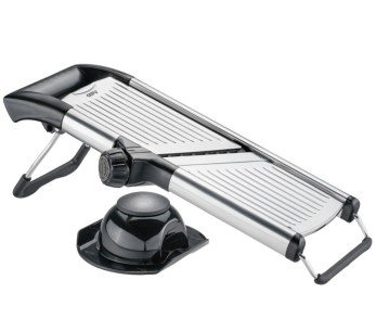mandolina de cocina acero inoxidable Gefu Volari de 41,5 cm con empujador