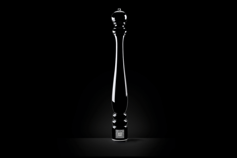 Moinho de pimenta manual de madeira lacado a preto Peugeot Paris Prestige 110cm