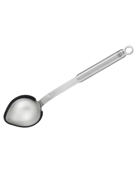 Rosle serveringssked i rostfritt stål och silikon