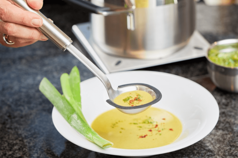 Cucchiaio per salse Rosle in acciaio inox e silicone