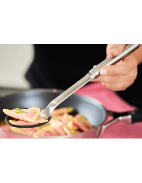 Rosle straight spoon in stainless steel and silicone