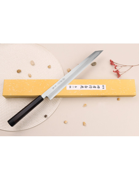 Sakai Takayuki Byakko 30cm handgjord japansk Yanagibakniv kiritsukekniv ebenholtshandtag + slida