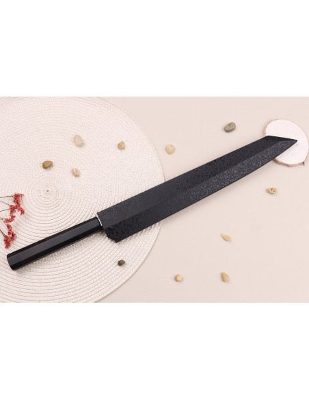 Sakai Takayuki Byakko 30 cm coltello giapponese Coltello yanagiba kiritsuke fatto a mano manico in ebano + fodero