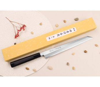 Sakai Takayuki Byakko 27cm handgjord japansk Yanagibakniv kiritsukekniv med ebenholtshandtag + slida 2