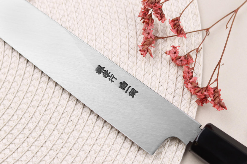 Sakai Takayuki Byakko 27cm handgjord japansk Yanagibakniv kiritsukekniv med ebenholtshandtag + slida