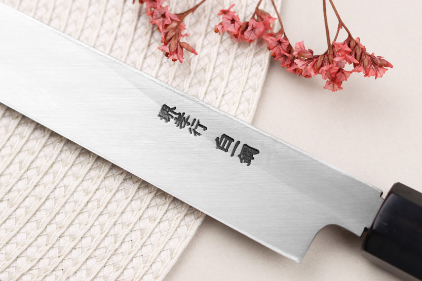 Sakai Takayuki Byakko sakimaru takohiki japanese craft knife 30cm ebony handle + sheath