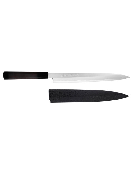 Sakai Takayuki Byakko 27cm käsintehty japanilainen Yanagiba veitsi eebenpuu kahva + tuppi