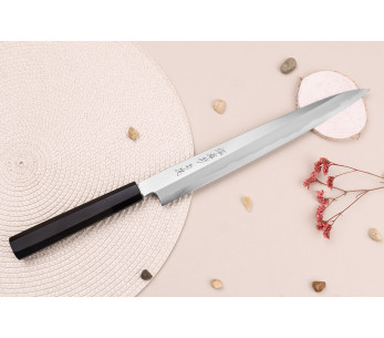 Sakai Takayuki Byakko 27cm handgjord japansk Yanagibakniv ebenholtshandtag + slida 2