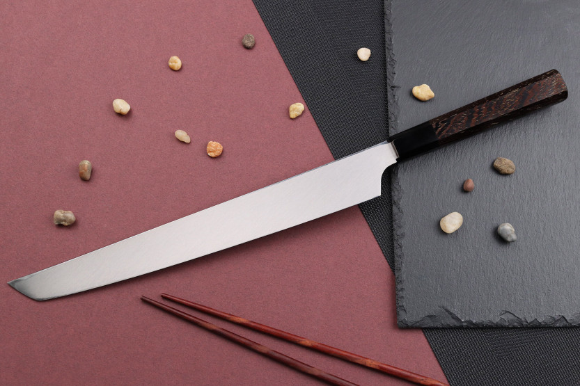 Estojo sakimaru yanagiba 30cm japonês artesanal Sakai Takayuki Honyaki Shoryu VG10