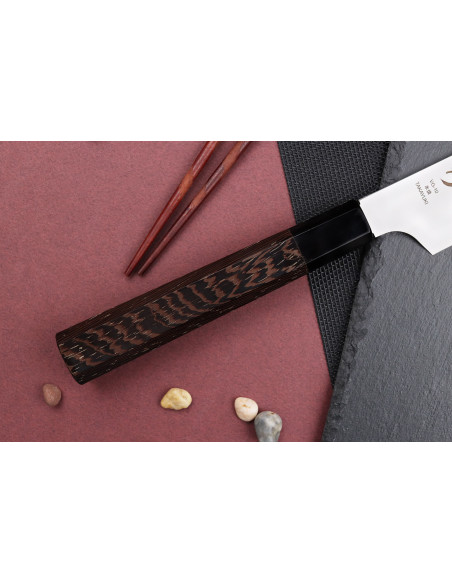 Couteau sakimaru yanagiba 30cm japonais artisanal Sakai Takayuki Honyaki Shoryu VG10