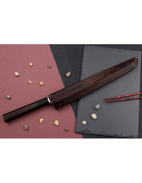 Couteau sakimaru yanagiba 30cm japonais artisanal Sakai Takayuki Honyaki Shoryu VG10