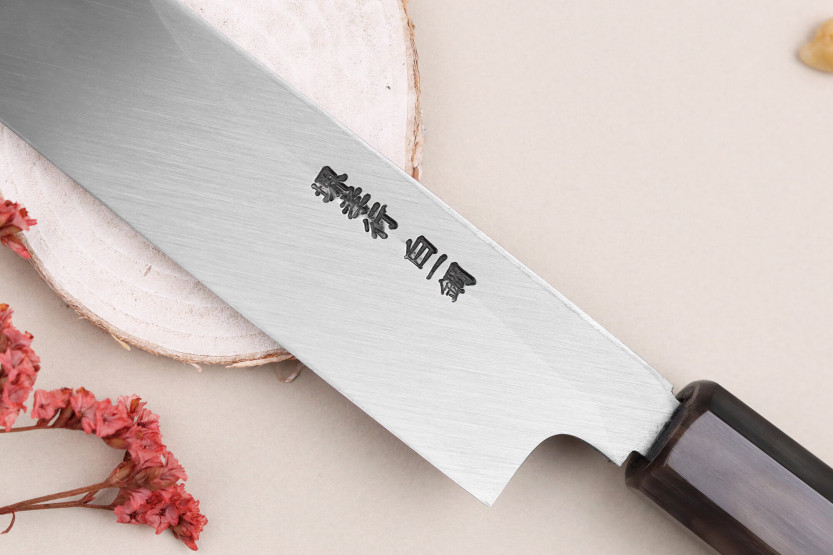 Sakai Takayuki Byakko 30 cm håndlavet japansk yanagibakniv ibenholtskaft + skede